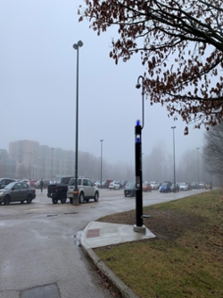 Emergency Blue Phone - Medway Parking Lot